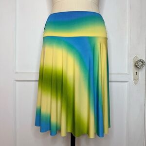 Oboe gradient midi skirt